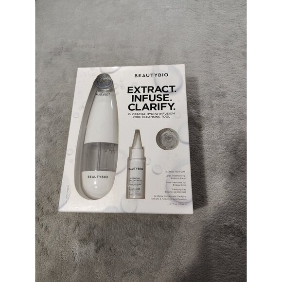 GLOfacial Hydro-Infusion Pore Cleansing + Blue LED Clarifying Tool New - Picture 1 of 7